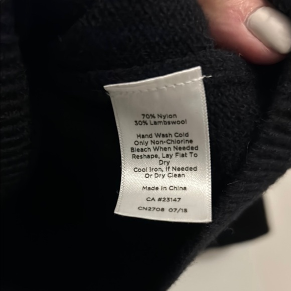 Talbots Black Fair Isle Sweater - Picture 4 of 4